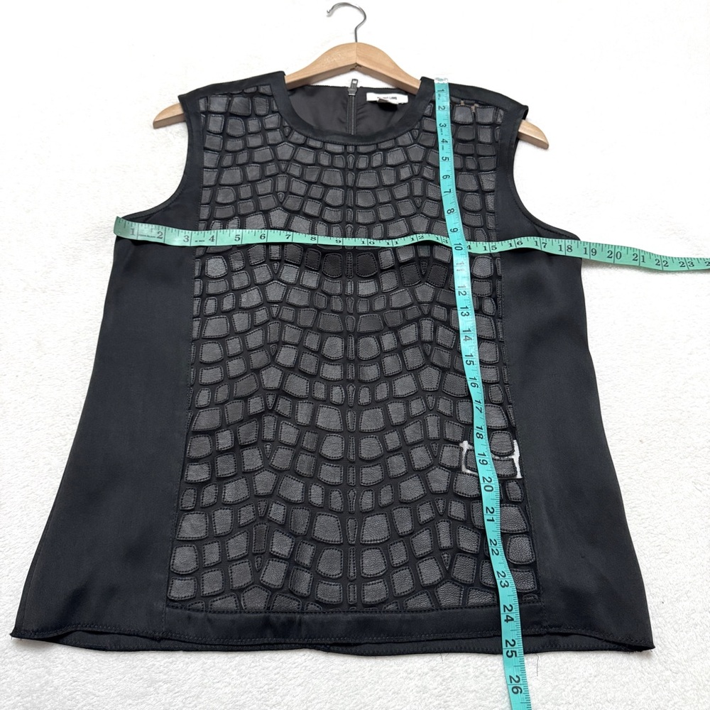 Helmut Lang Black Crochet Overlay Sleeveless Top - Picture 13 of 14